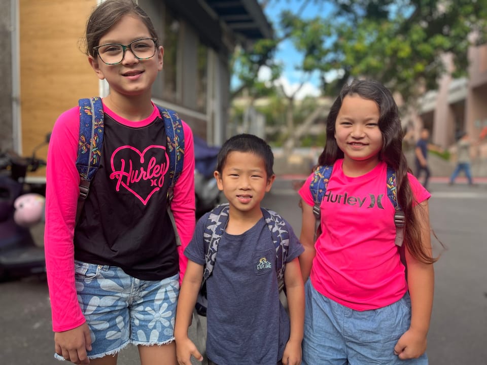 And back in time for the first day of school!